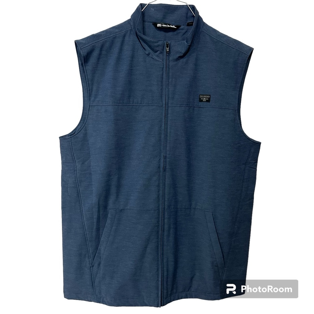 TravisMathew Navy Blue Full-Zip Men's Vest